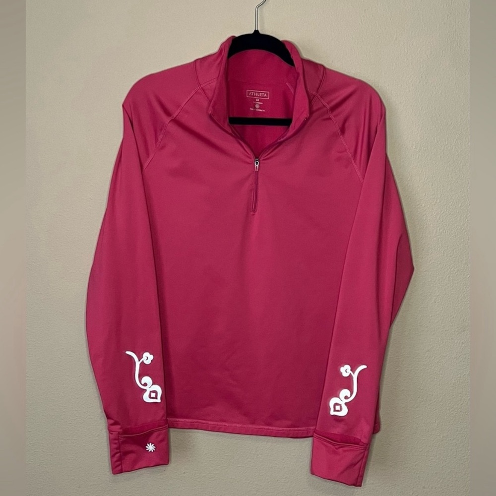 Athleta long sleeve 1/4 zip pull over 1X
